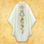 Casula bordada Madonna Di Lourdes