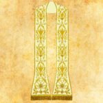 Estola bordada romana ecru
