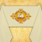 Véu Umeral Bordado Cordeiro de Deus