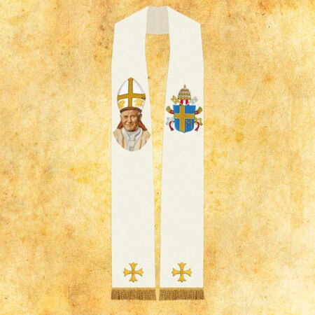 Estola bordada João Paulo II
