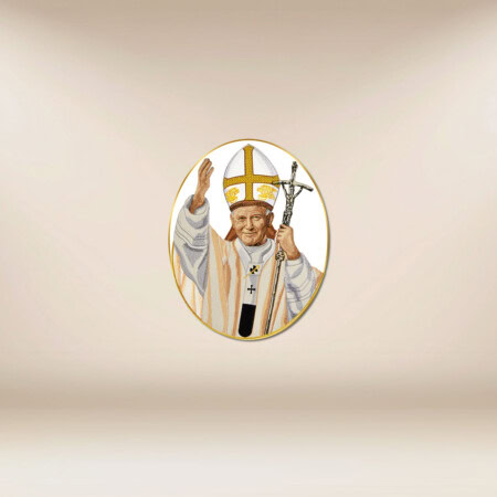 Aplicação bordada João Paulo II