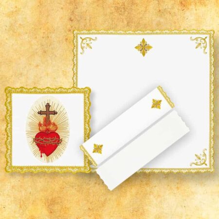 Conjunto de alfaias do cálice Coração de Jesus
