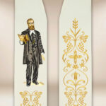Estola bordada com a imagem de Bł. Edmund Bojanowski