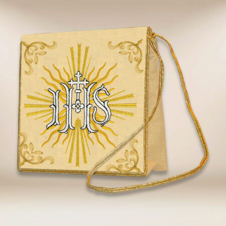 bolsa corporal bordada IHS em raios