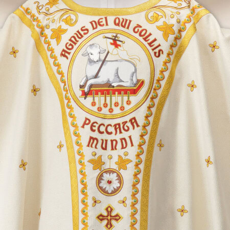 Casula bordada Cordeiro de Deus premium