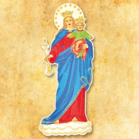 Aplicação bordada Mãe de Deus