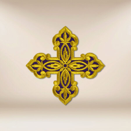 Aplicação bordada cruz