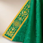 Capa litúrgica bordada verde