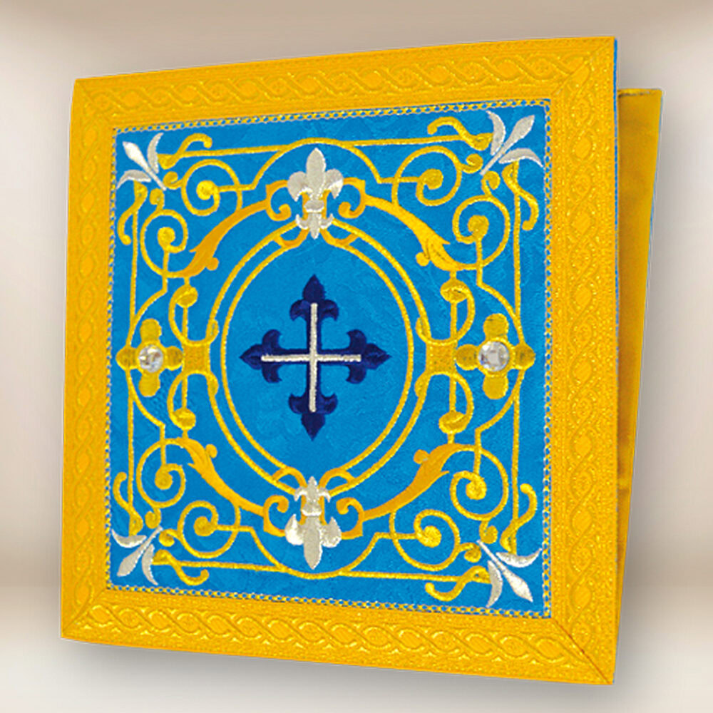 bolsa corporal bordada mariana azul