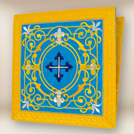 bolsa corporal bordada mariana azul