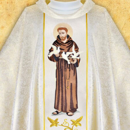 Casula bordada São Francisco