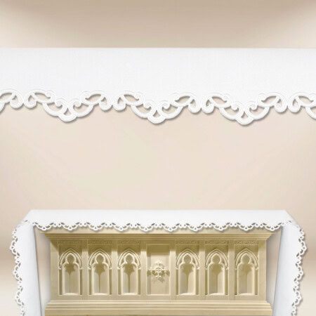 Toalha de altar bordada