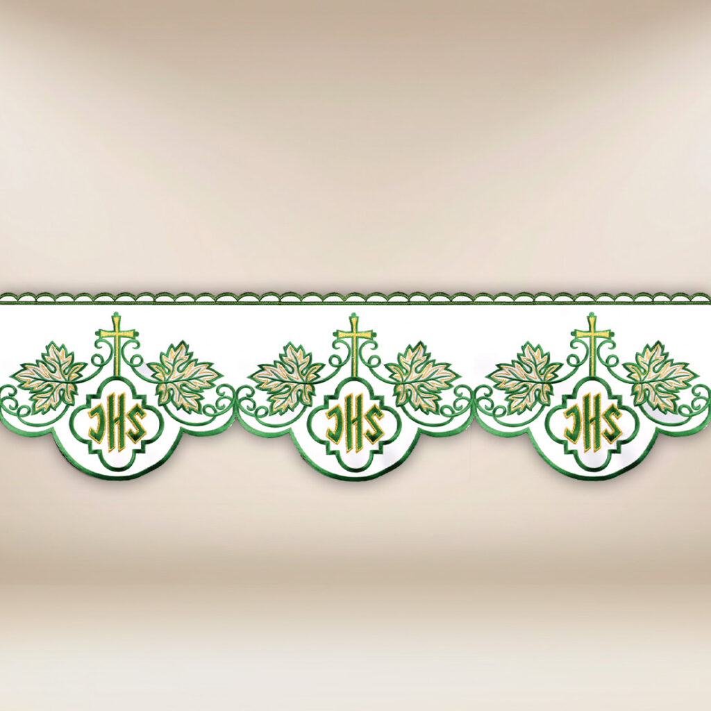 Tira de renda bordada IHS