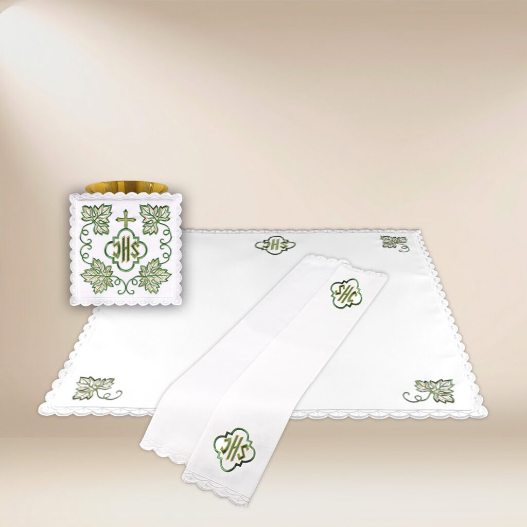 Conjunto de Alfaias do Cálice IHS Verde