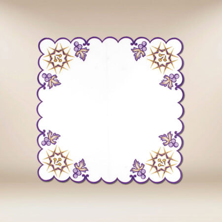 Cobertura bordada quaresmal 45×45