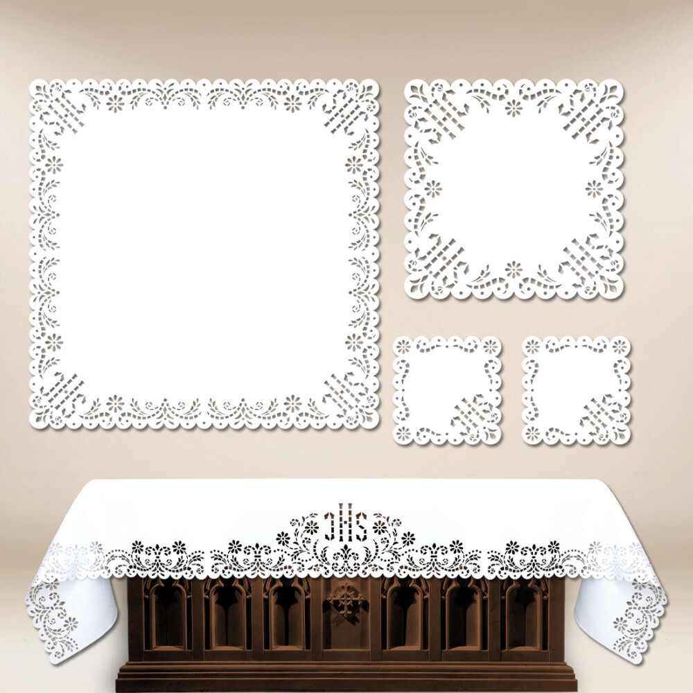 conjunto de altar vazado