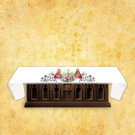 Toalha de altar vazada com imagem foto