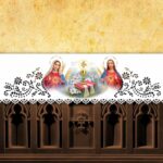 Toalha de altar vazada com imagem foto