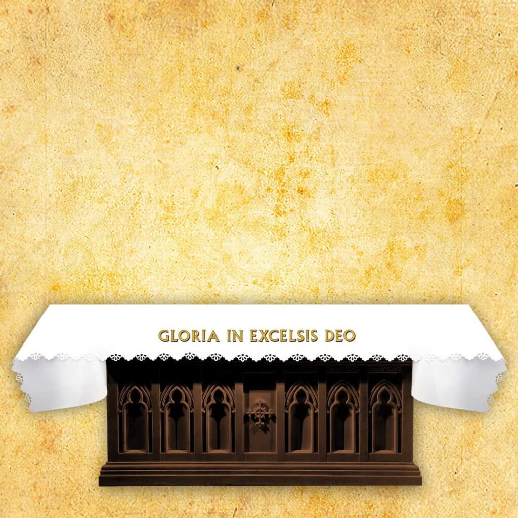 Toalha Foto Cortada a Laser "Gloria In Excelsis Deo"