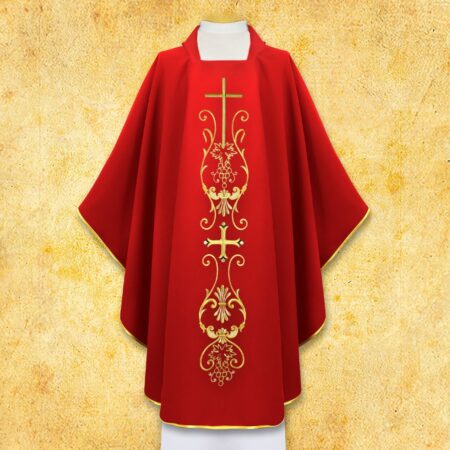 Ornat liturgiczny z motywem krzyża