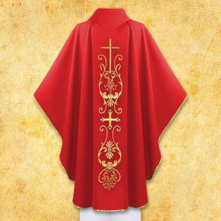 Ornat liturgiczny z motywem krzyża