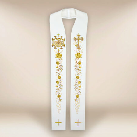 Estola de casamento bordada