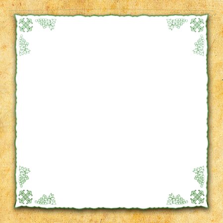 Cobertura bordada verde 95x95