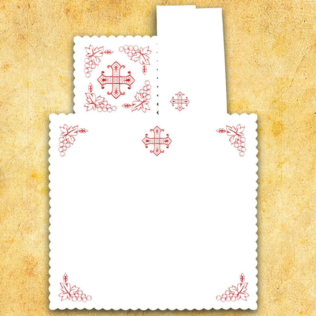 Conjunto de alfaias do cálice vermelho