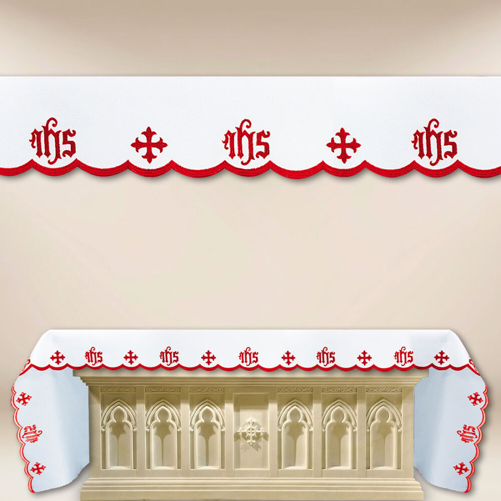 Toalha de altar bordada