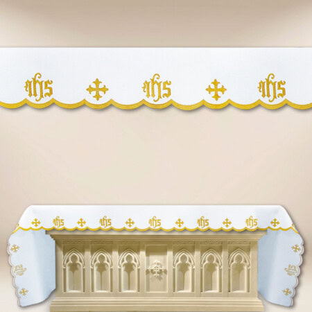 Toalha de altar bordada