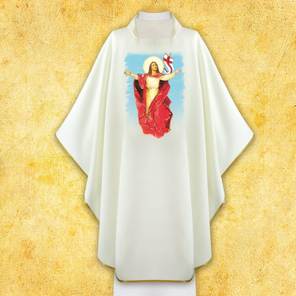 Casula com imagem Jesus Ressuscitado
