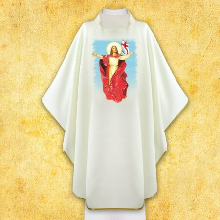 Casula com imagem Jesus Ressuscitado