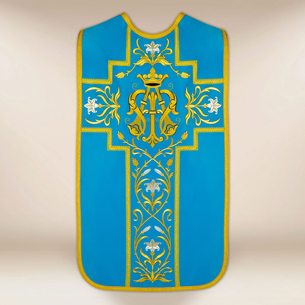 Casula bordada romana Mariana