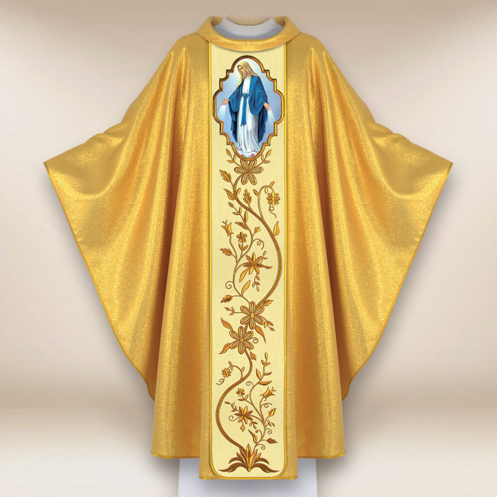 Casula com imagem Mãe de Deus Imaculada