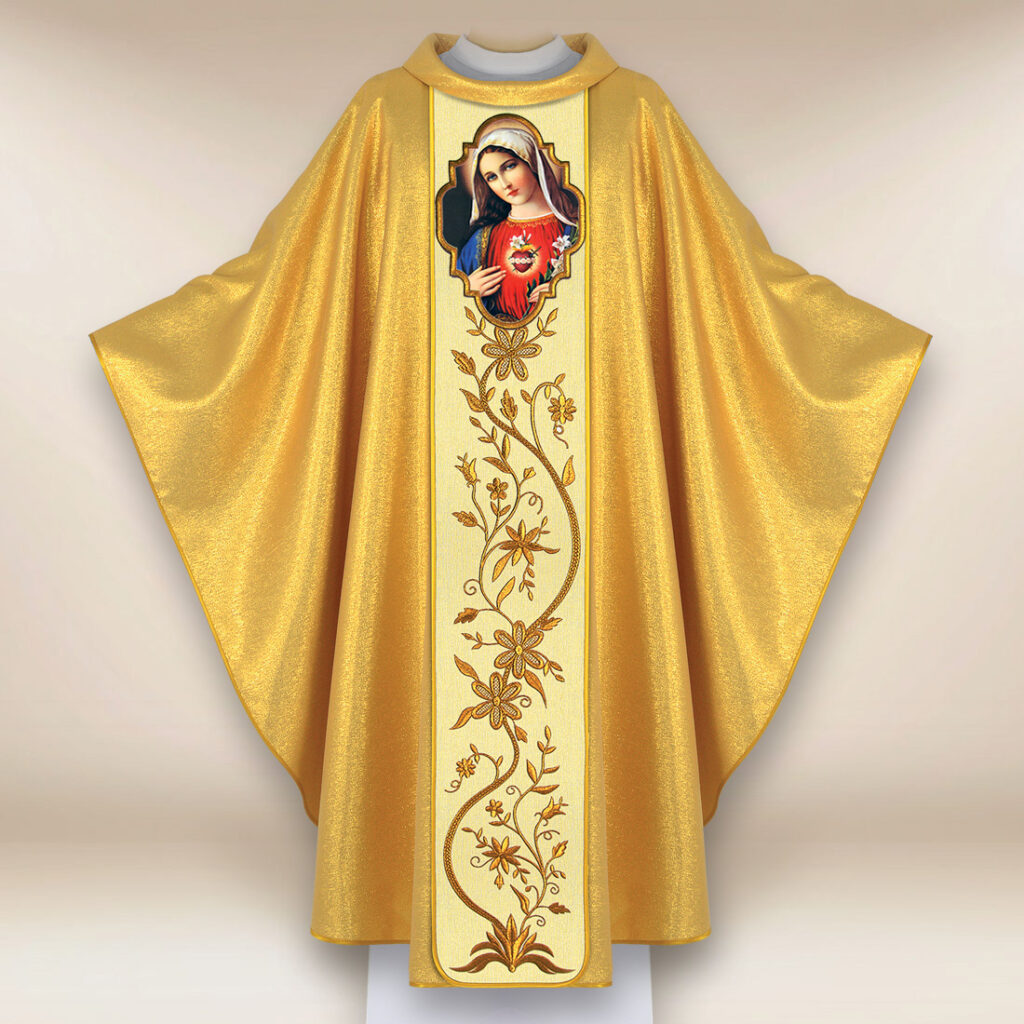 Casula com imagem Coração de Maria