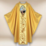 Casula com imagem de São Maximiliano Maria Kolbe