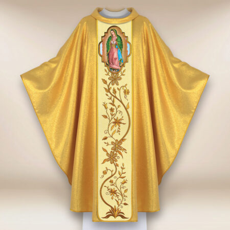 Casula com imagem da Mãe de Deus de Guadalupe