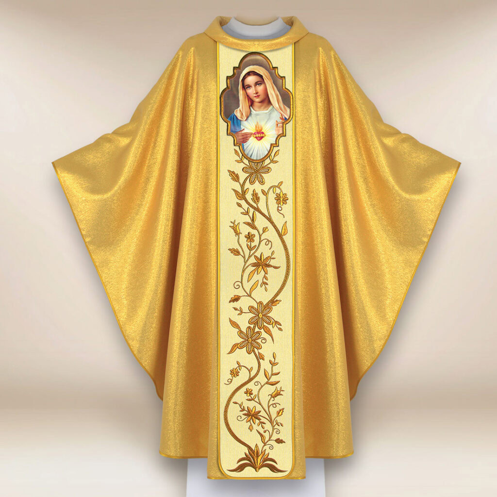 Casula com imagem Coração de Maria