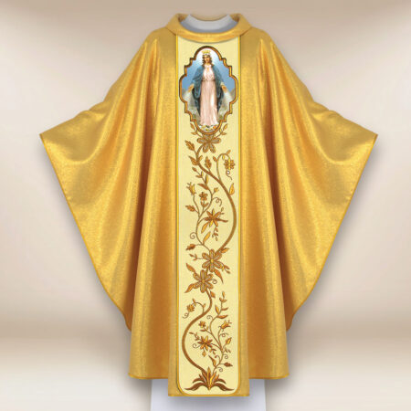 Casula com imagem da Mãe de Deus Imaculada