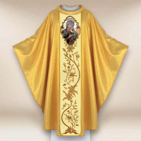 Casula com imagem da Mãe de Deus da Perpétua Ajuda