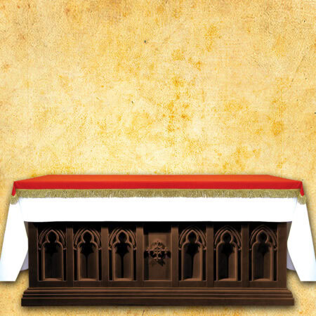 Cobertura de altar de elana vermelha