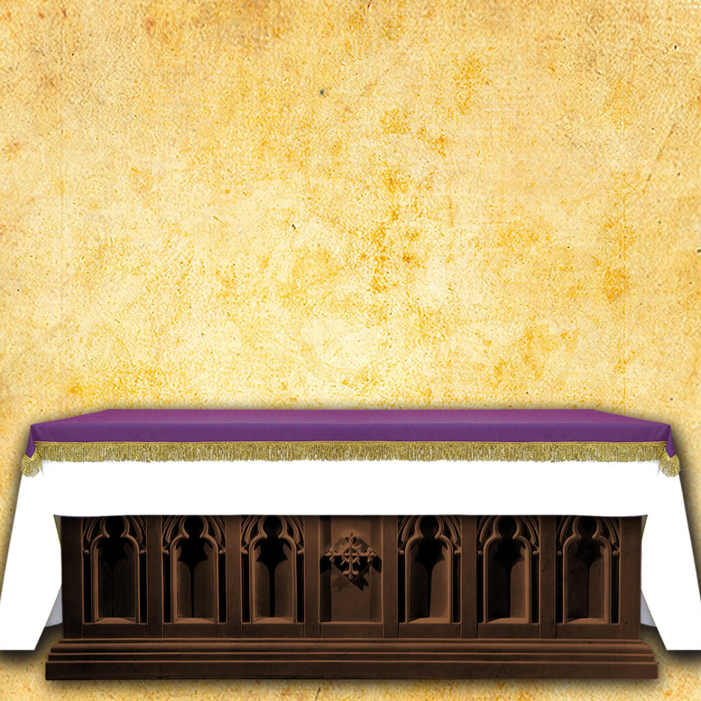 Cobertura de altar de elana roxa