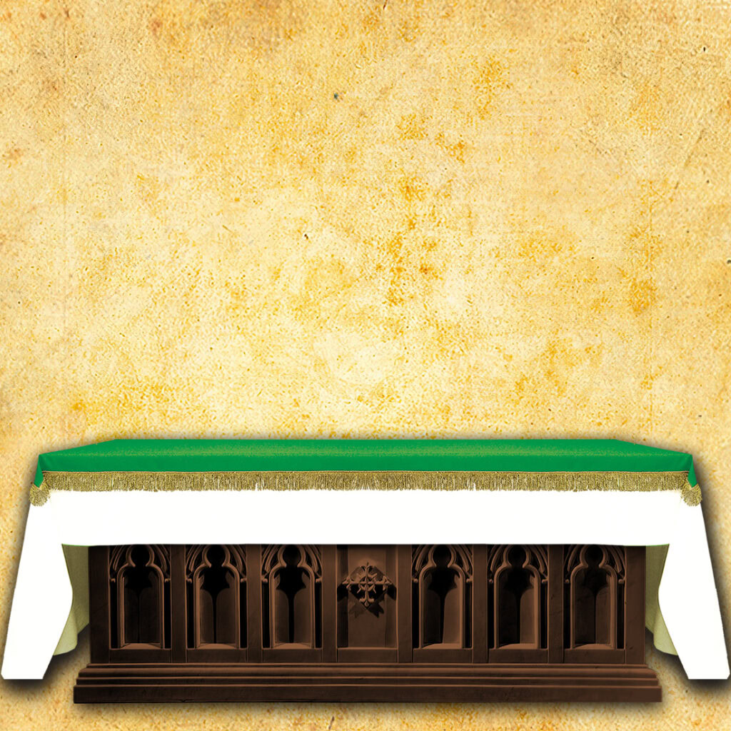 Cobertura de altar verde