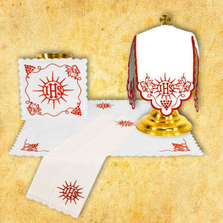 Conjunto de bielizna do cálice vermelho