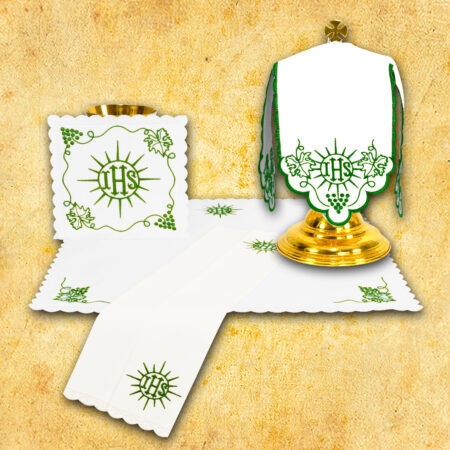 Conjunto de Linhos para Cálice verde