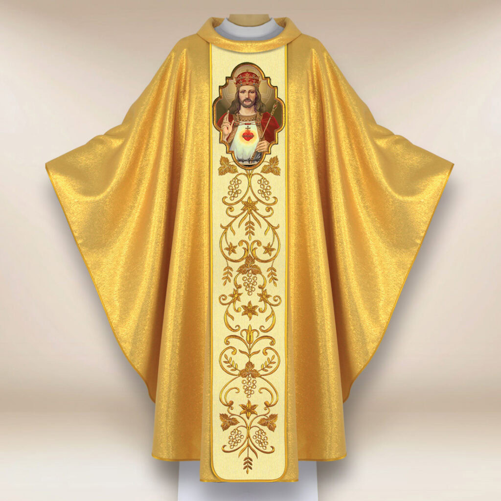 Casula com imagem Cristo Rei