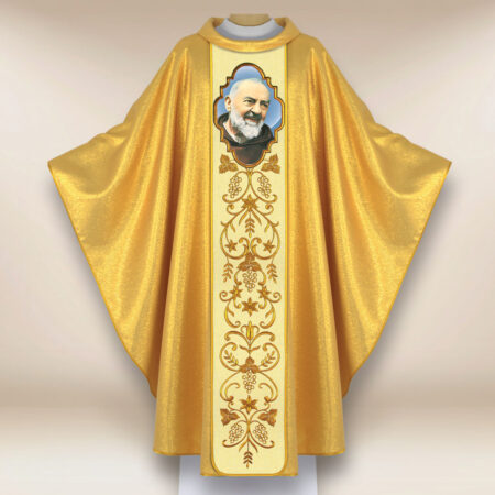 Casula com imagem de São Padre Pio