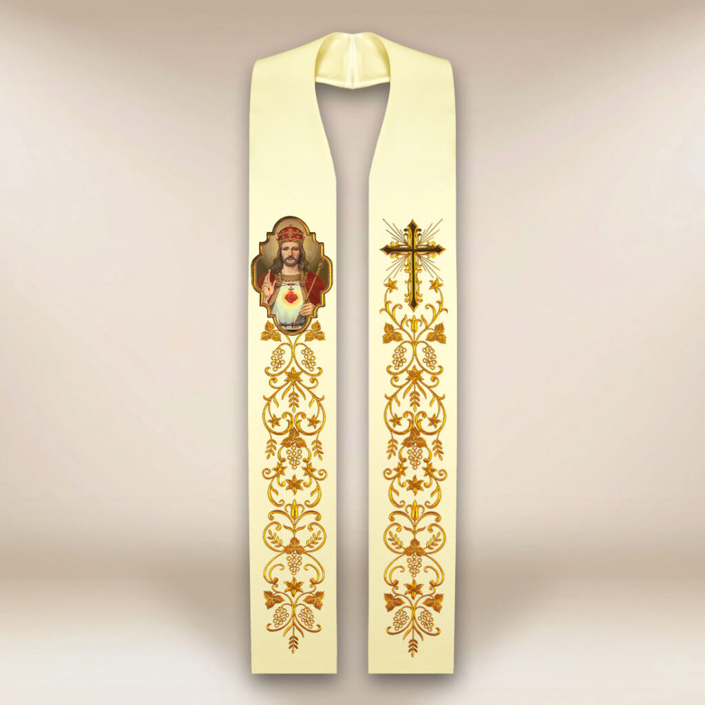 Estola com imagem de Cristo Rei