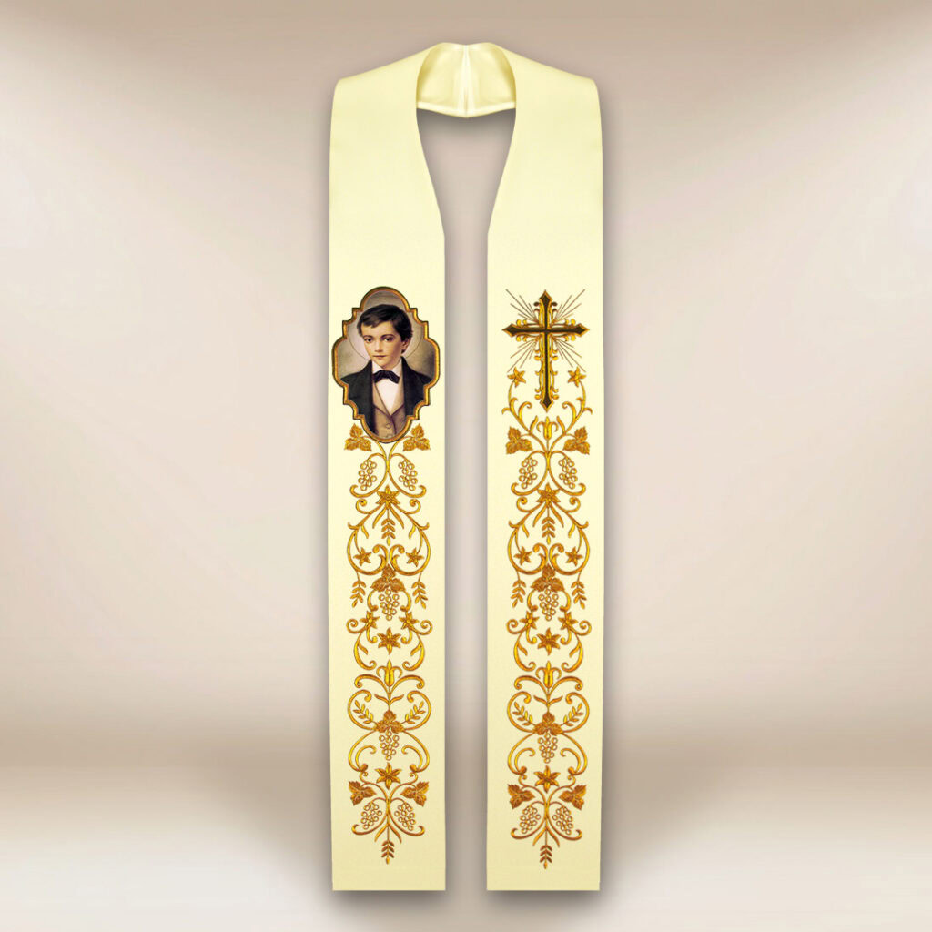 Estola com imagem de São Domingos Sávio