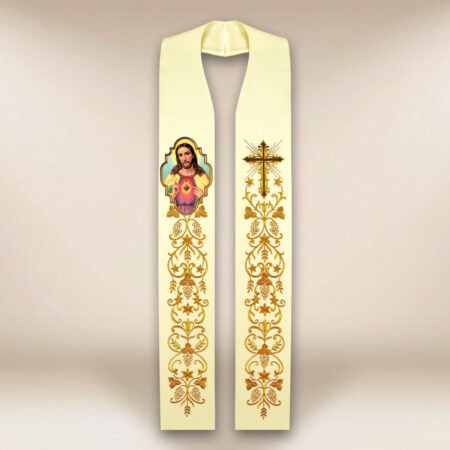 Estola com imagem Coração de Jesus